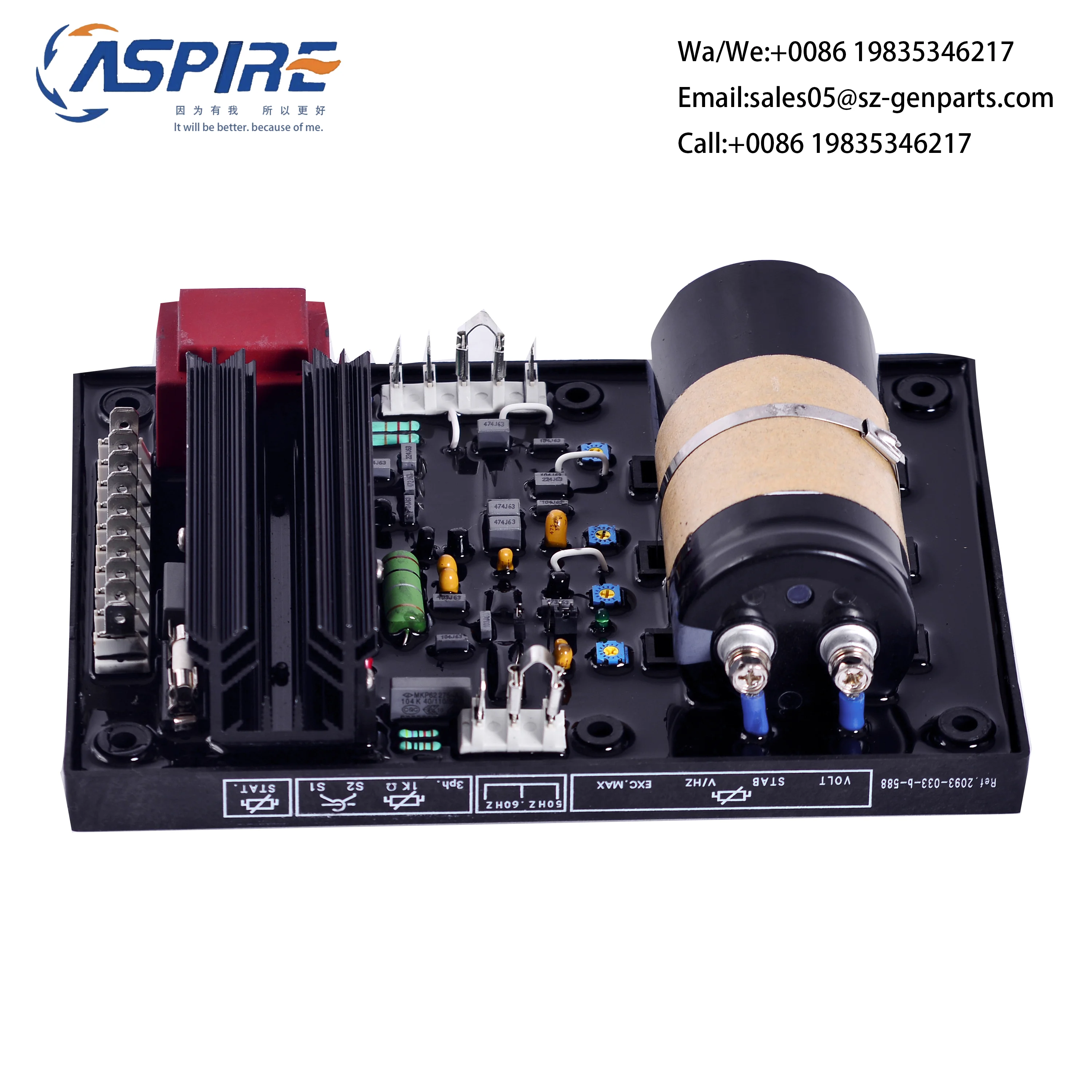 R449 AVR Automatic Voltage Regulator For Leroy Somer Generator Stabilizer R448 Load Acceptance Control Module Parts