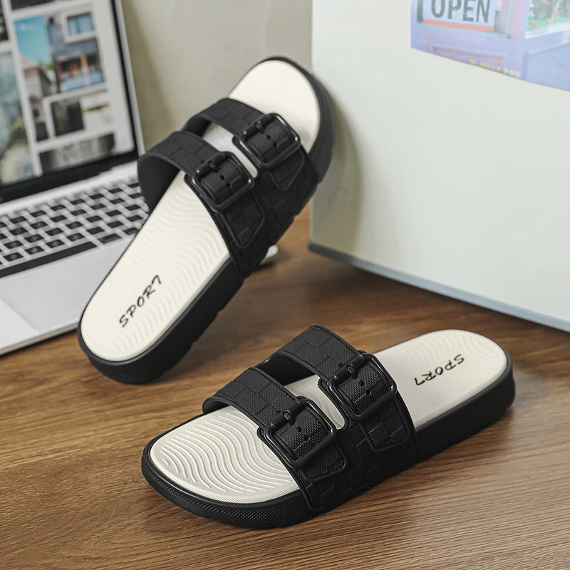 

Men's Soft Slippers Summer Indoor Outdoor Comfortable Slides Home Shoes House Room Casual Big Size 39-47 EVA Lightweight for Men