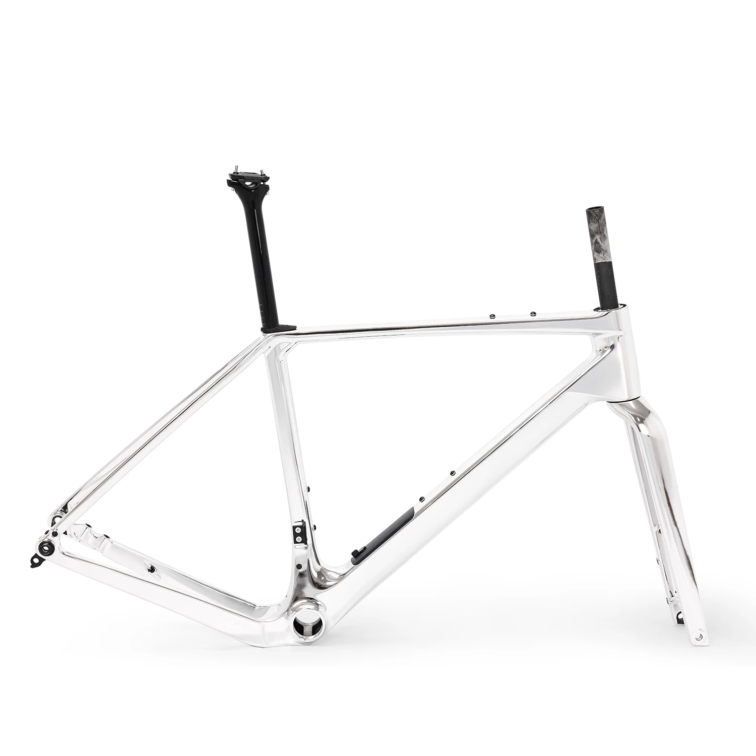 مجموعة إطارات دراجة الحصى الجديدة من الكربون من ICAN مع إطارات دراجات على مستوى المنافسة UDH G9 UCL تتضمن المقبض والشوكة