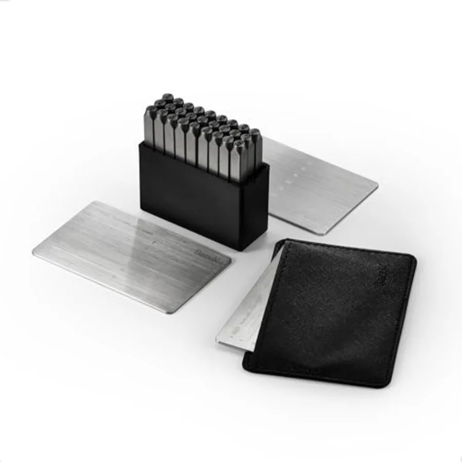 

XSEED Plus - Secure Bitcoin Wallet Crypto Seed Storage Steel Plates Steel Punch Set Included Compatible with, Ledger, Trezor Ha