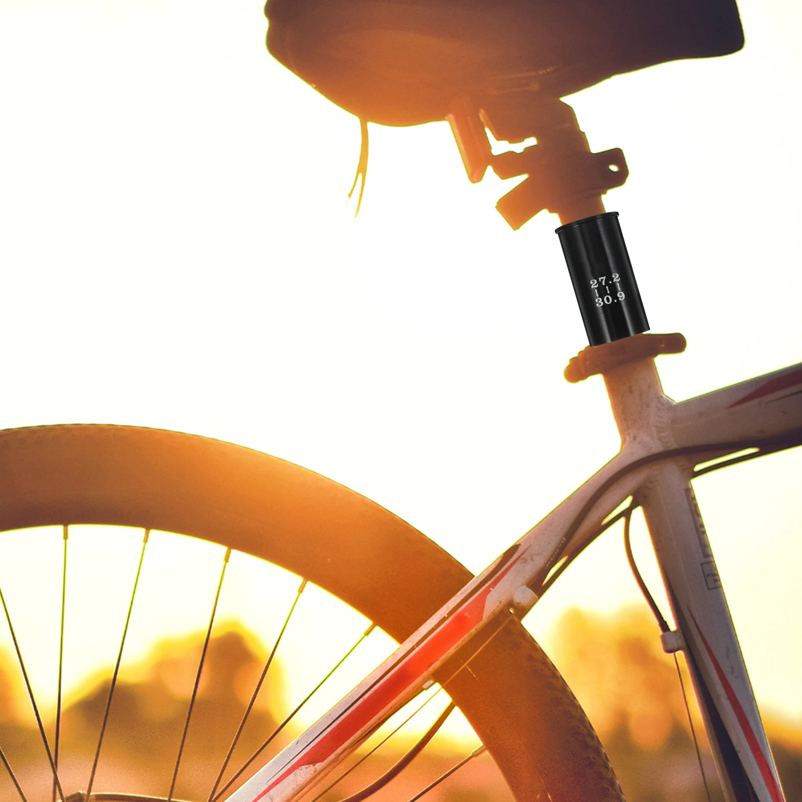 

Aluminum Seatpost Sleeve 27.2 To Seat Post Tube 30.9Mm Fit For Mtb Road Bike Oversized Seat Tube Adapter Black