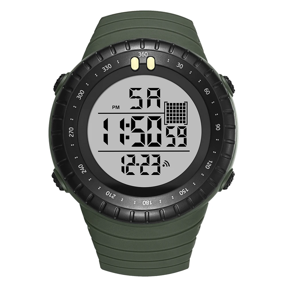 Waterproof Men Watch Electronic Wrist Timepiece for Man Boys Multi Purpose Night Luminous Durable Outdoor Sports Gift Student