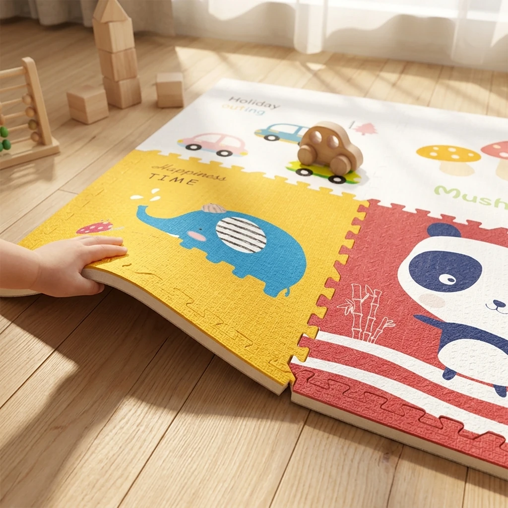 แผ่นรองพื้นโฟมลายการ์ตูน 4 ชิ้ - Number Puzzle Foam บทวิจารณ์และราคา