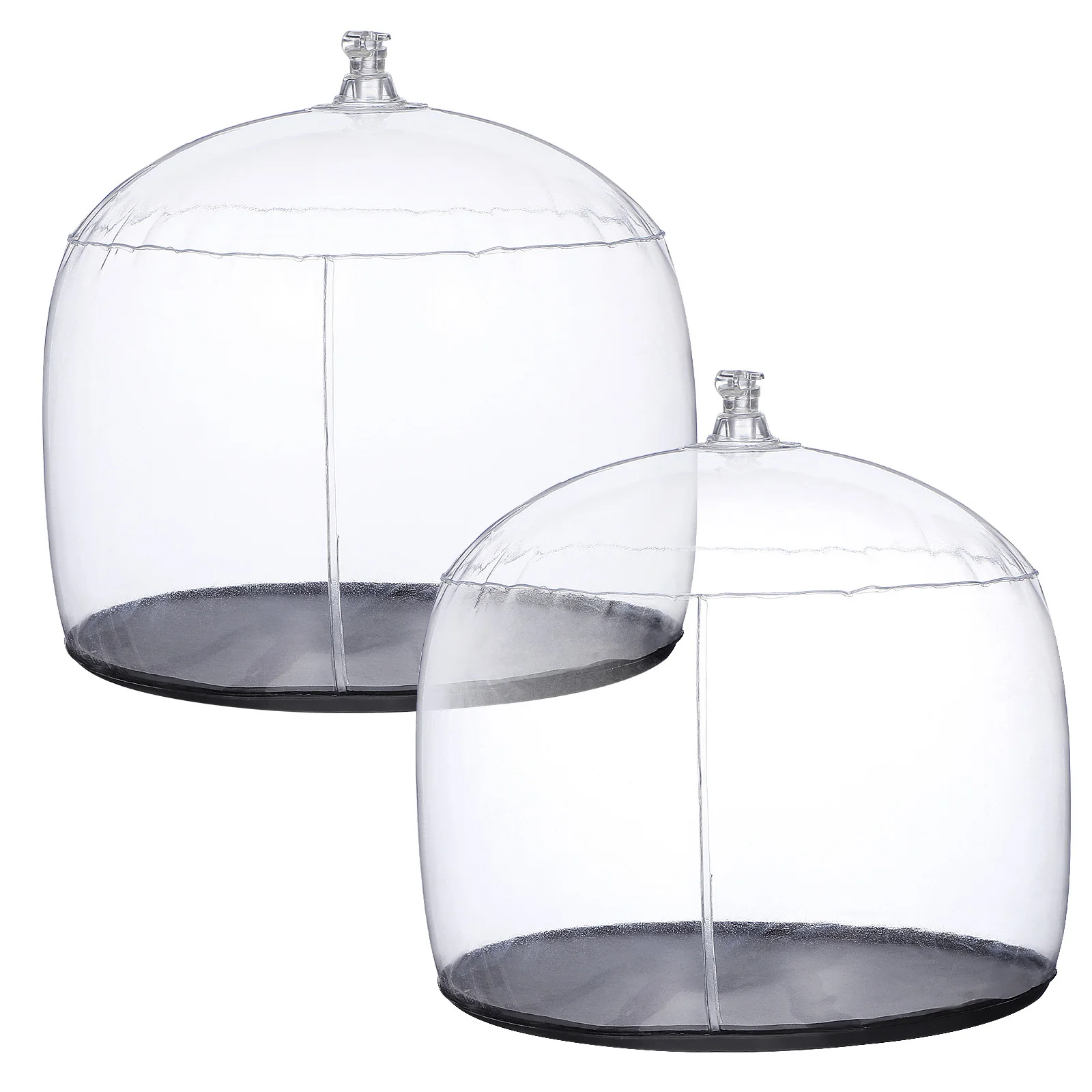 

2Pcs PVC Hat Stand Hat Holders Lightweight Dome Support for Round Hats Home Shop Travel Cap Storage Display Holder