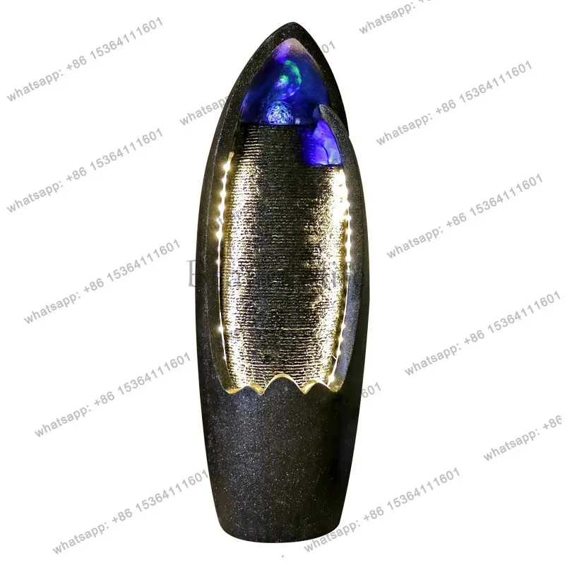 European-style flowing water fountain ornament, living room entrance feng shui decoration handicrafts