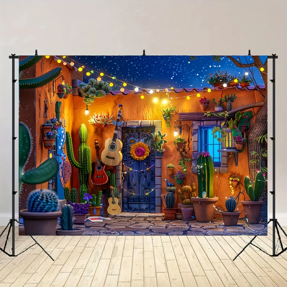 Mexican Carnival Party Background: Perfect for birthdays and photo booth props! Oversized wall decoration