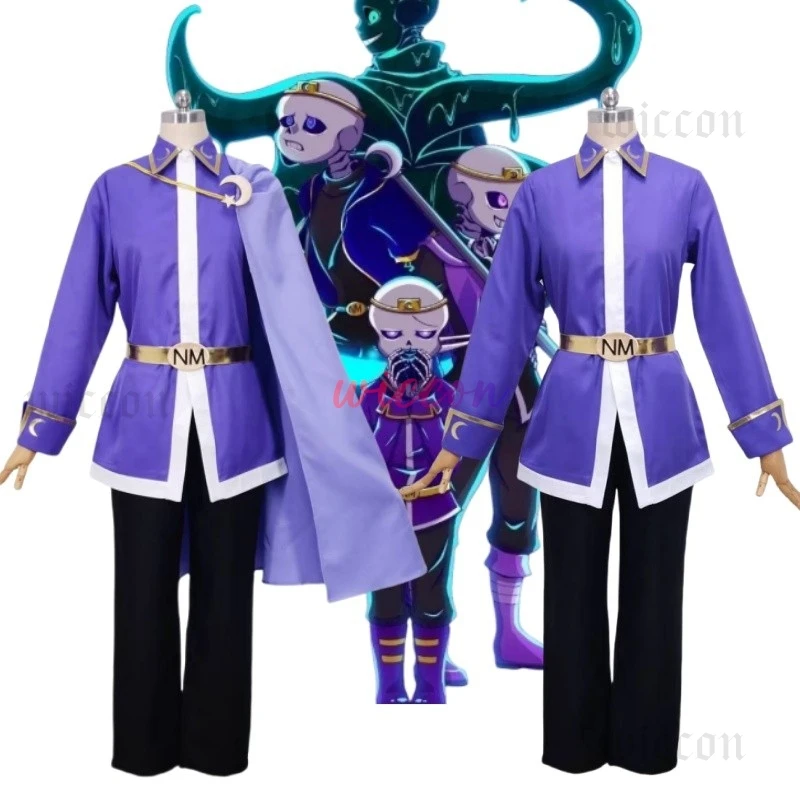 

Anime Game Undertale Nightmare Sans Cosplay Costume Full Set Sans Cosplay Costume For Women Men Outfit Uniform Party Show Suits