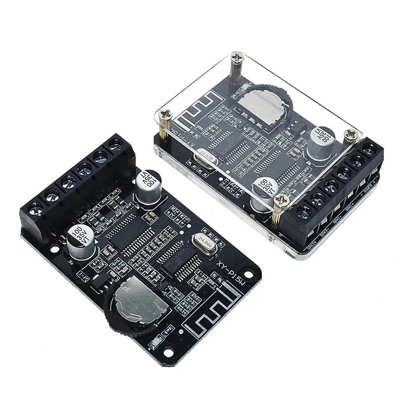 10W/15W/20W/30W/40W Stereo Bluetooth Power Amplifier Board 12V/24V High Power Digital Amplifier Module XY-P15W