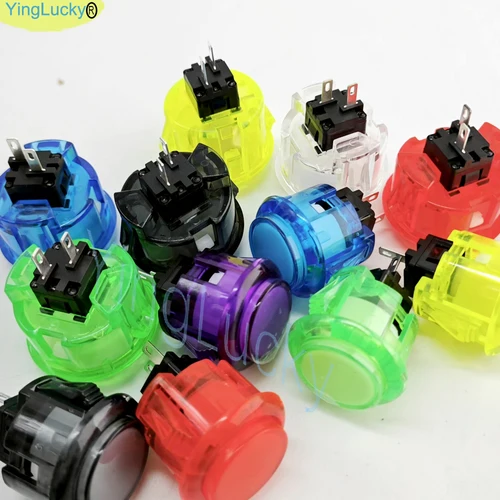 Imagen 2 del producto Kit de bricolaje de Joystick Arcade para 2 jugadores, Kit de juego de salón recreativo Raspberry Pi con botón pulsador, Joystick de estilo americano, Cables codificadores USB