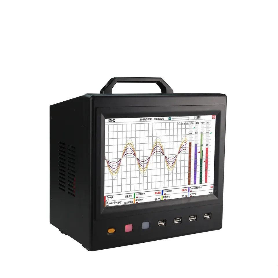 Multichannel Temperature Pressure Humidity Flow Data Logger Industrial Use Recorder Paperless Data Logger JK9000-24