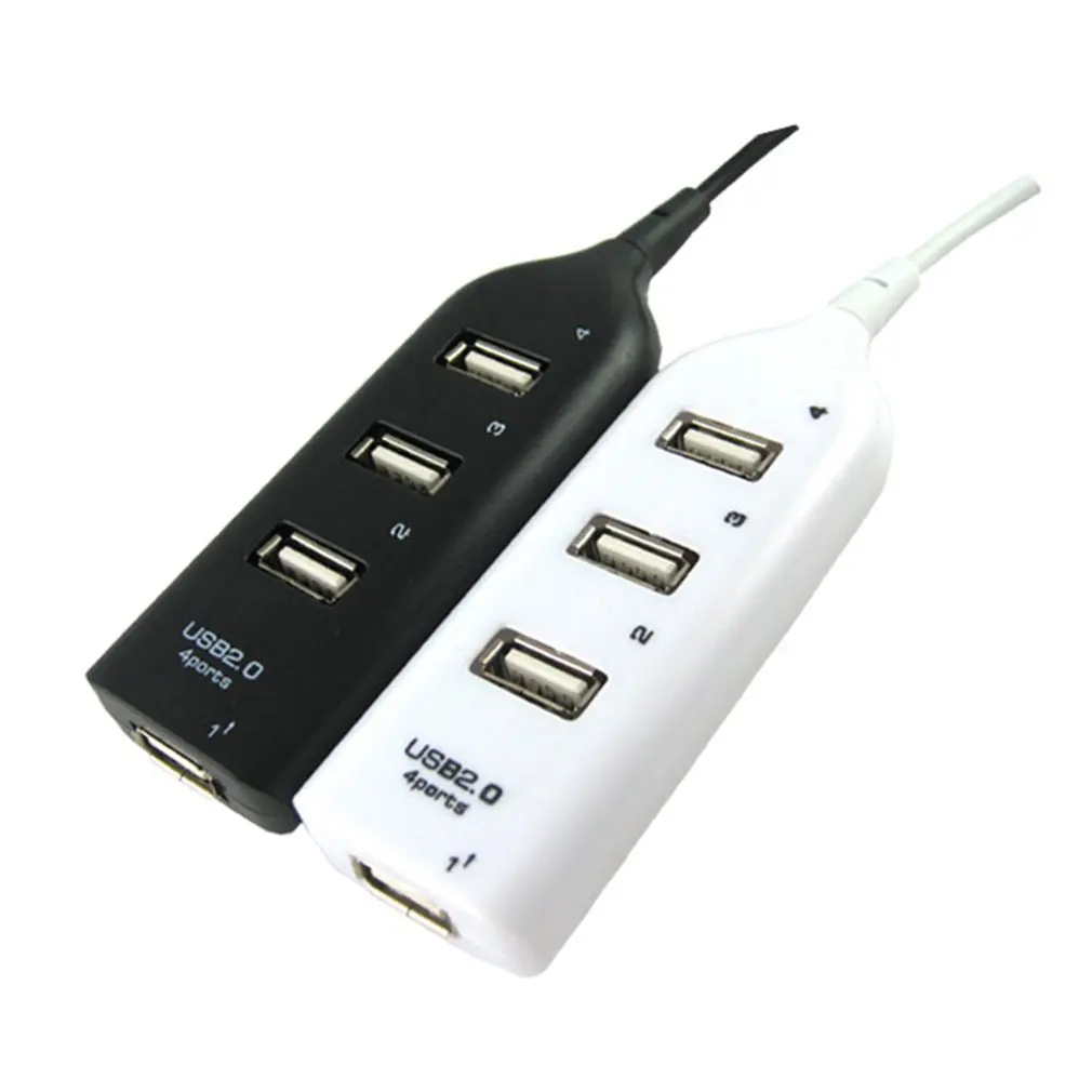 4 Ports High Speed HUBs Hi-Speed 4 Port USB 2.0 Multi HUB Splitter Expansion For Desktop PC Laptop Adapt