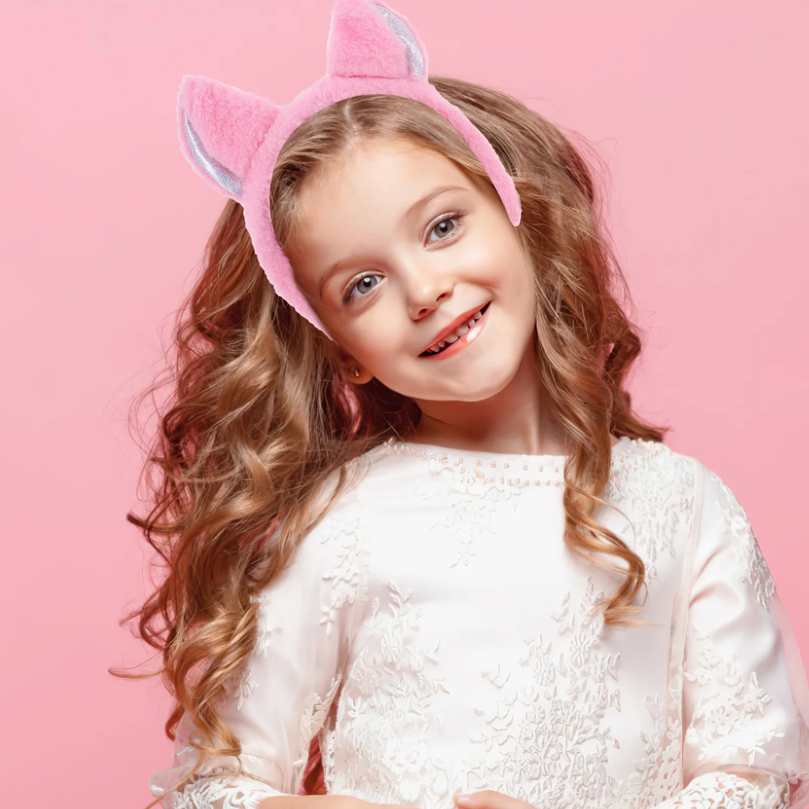 1 ensemble de bandeaux oreilles de chat, accessoire de Costume d'animal, ensemble de gants à nœud papillon à queue douce et confortable pour fête d'enfants, Cosplay, Festival d'anniversaire