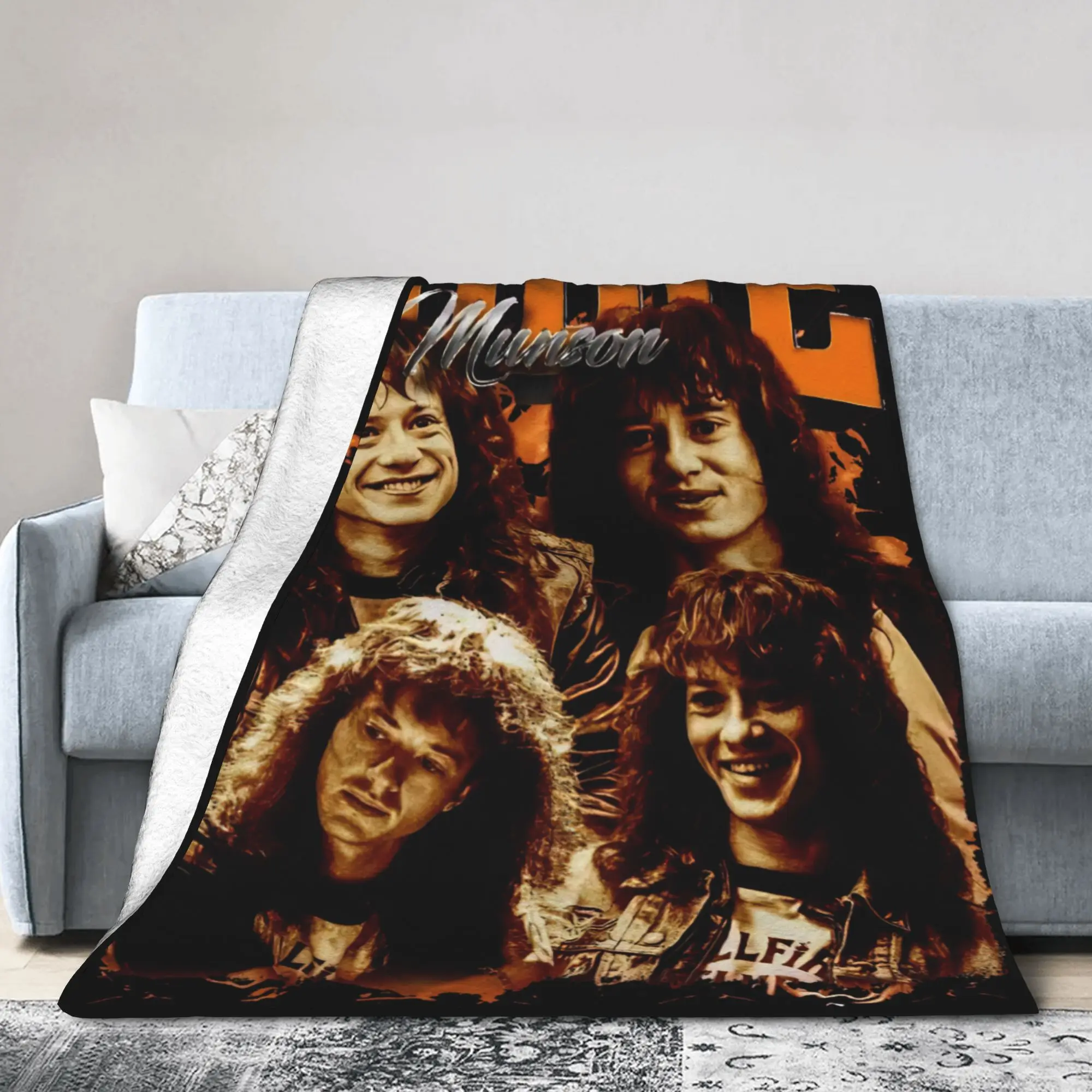 إدي مونسون الفانيلا البطانيات الشتاء المسلسلات التلفزيونية الأمريكية سوبر الدافئة الفراش يلقي للأطفال الأريكة سرير الرسم أريكة غطاء سرير