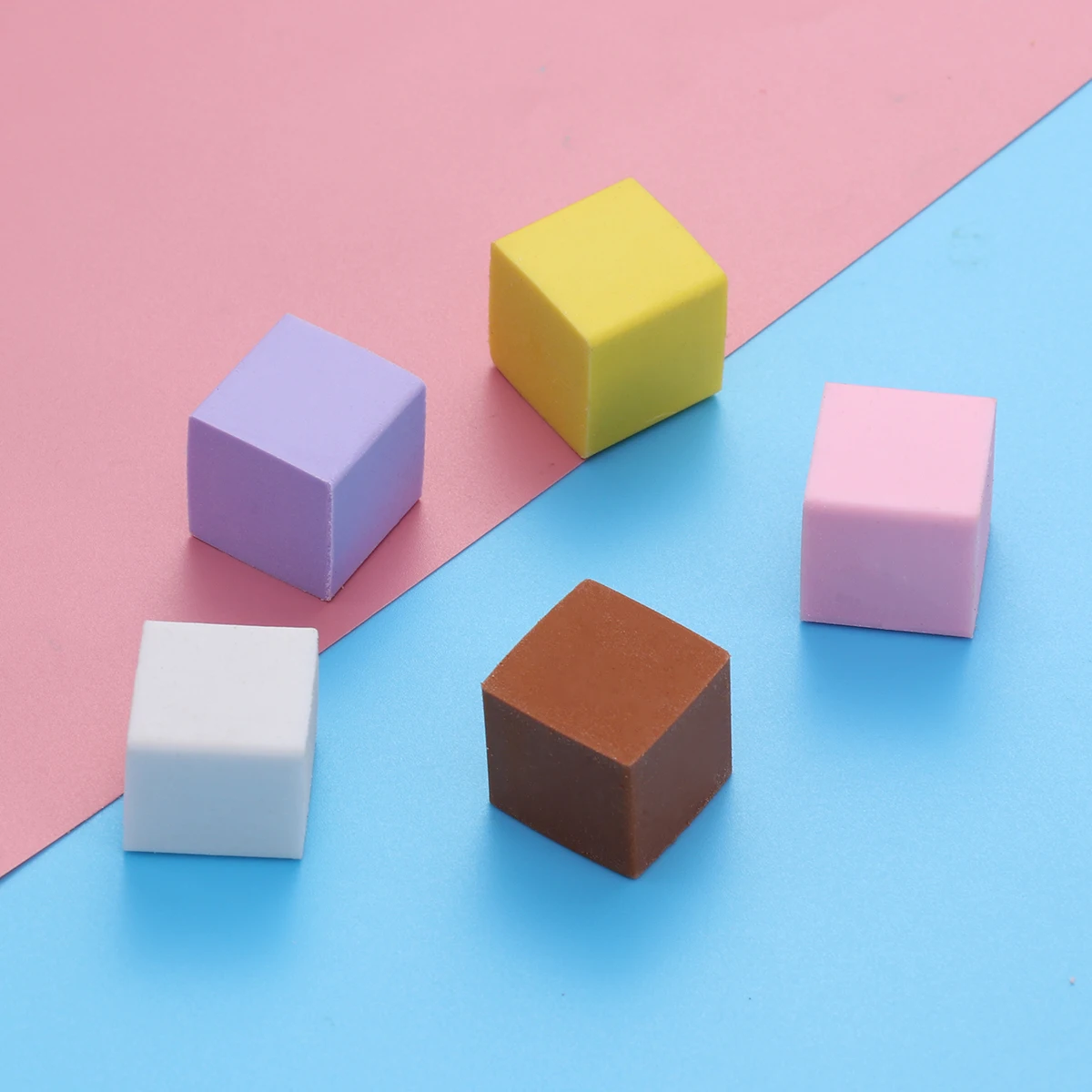 

5 Pcs Milk Eraser Scented Creative Stationery Cartoon for Students Novelty Simple