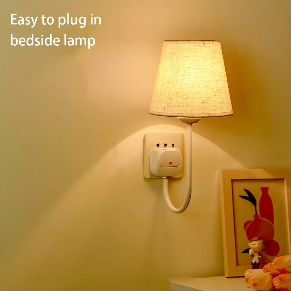 Remote control led night light sleep up breastfeeding eye soft light plug-in bedroom bedside light