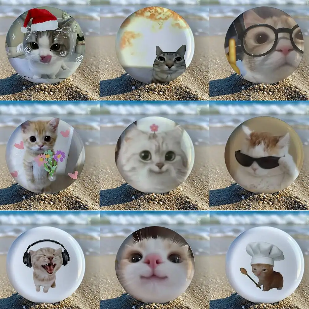 Lustige Katzen-Meme-Broschen, Witzige Meme-Anstecker, Modeschmuck-Geschenke