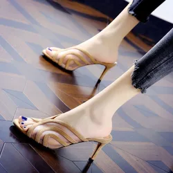 Comfort Women's Flat Slippers Slip on Mules Leopard Print Metal Buckle Shoes Spring Slides Low Heel Ladies Fashion Elegant Autum