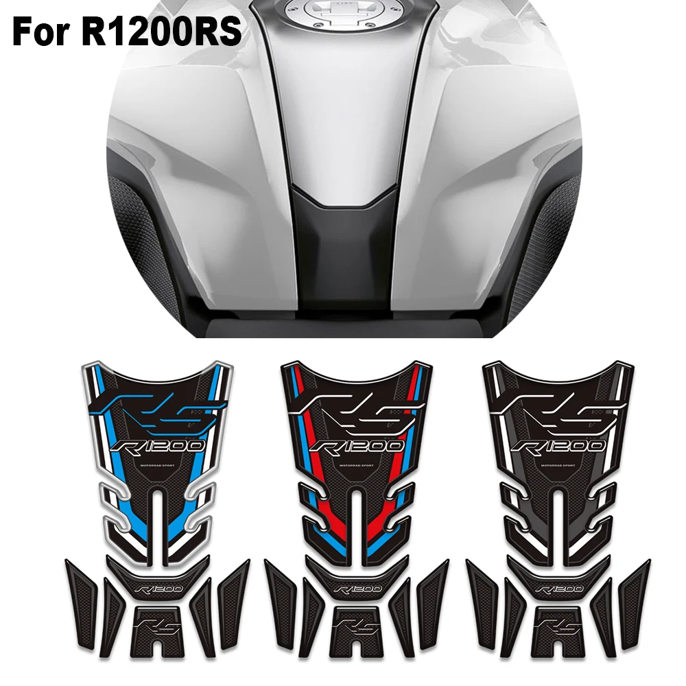 

Motorcycle Stickers Decals Tank Pad Side Grips Gas Fuel Oil Kit Knee For BMW R1200RS R 1200 RS R1200 RS