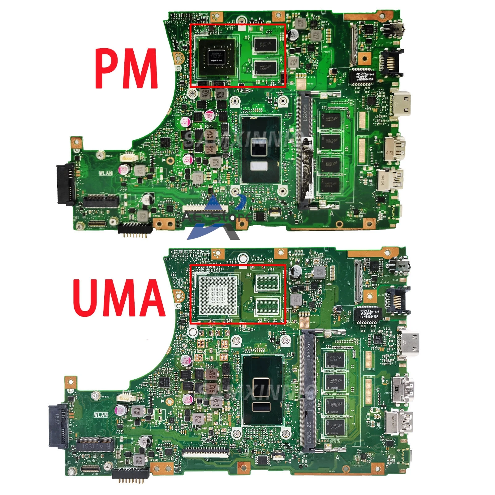 X456UVK X456UQ X456UJ A456U X456UB F456U X456UV X456 X456UA Laptop Motherboard X456UQK Mainboard I3 I5 I7 DDR3/DDR4 UMA/PM