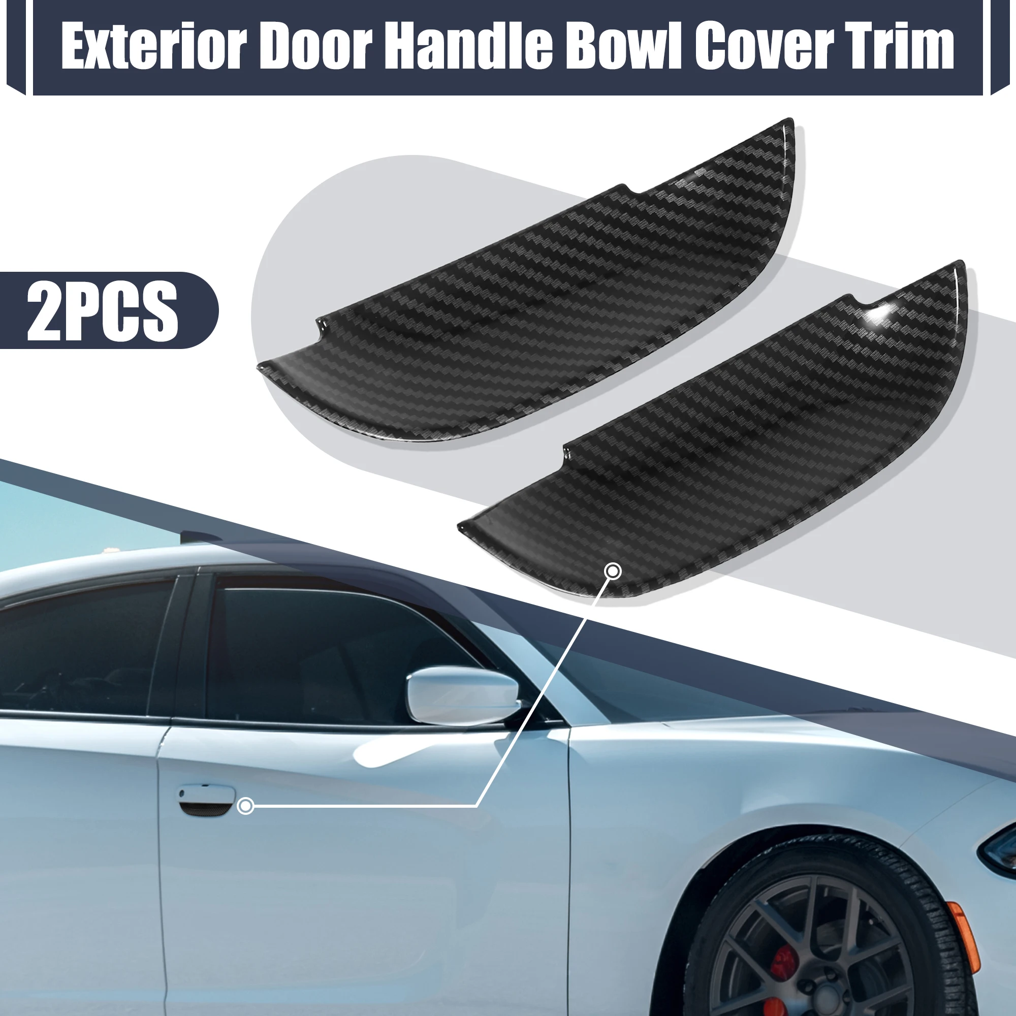 

UXCELL 2 шт. накладки на внешние ручки дверей для Dodge Charger 2011-2020