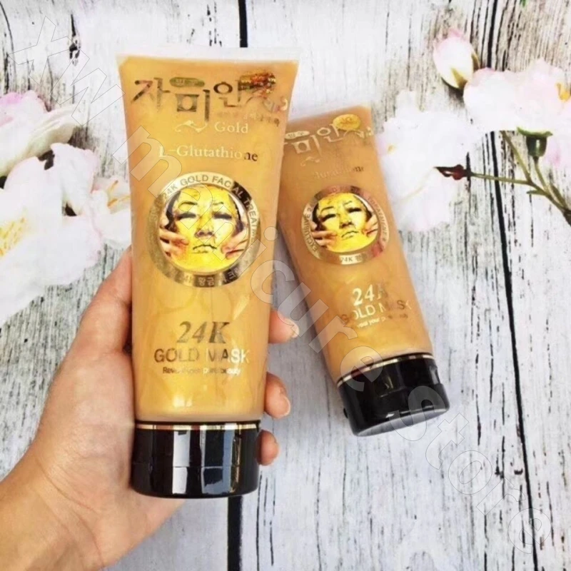 Vietnamese Facial Mask Mat Na Vang 24k 1chai Moisturizing Soothing Brightening Removing Blackheads and Diluting Dullness 100ml