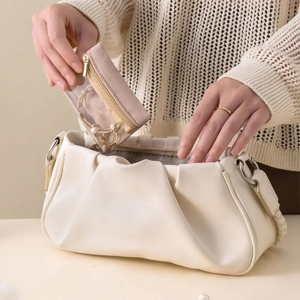 5Pcs Transparent Mini Jewelry Packing Bag Multi-function Necklaces Bracelets Jewelry Display Bag Large Capacity Waterproof