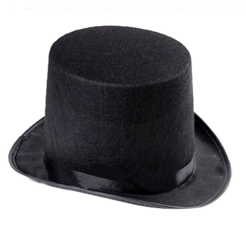 Retro Top Hat Magician Costume Cosplay Halloween Props Party Supplies Steampunk Circus Ringmaste Role for Play Men Women