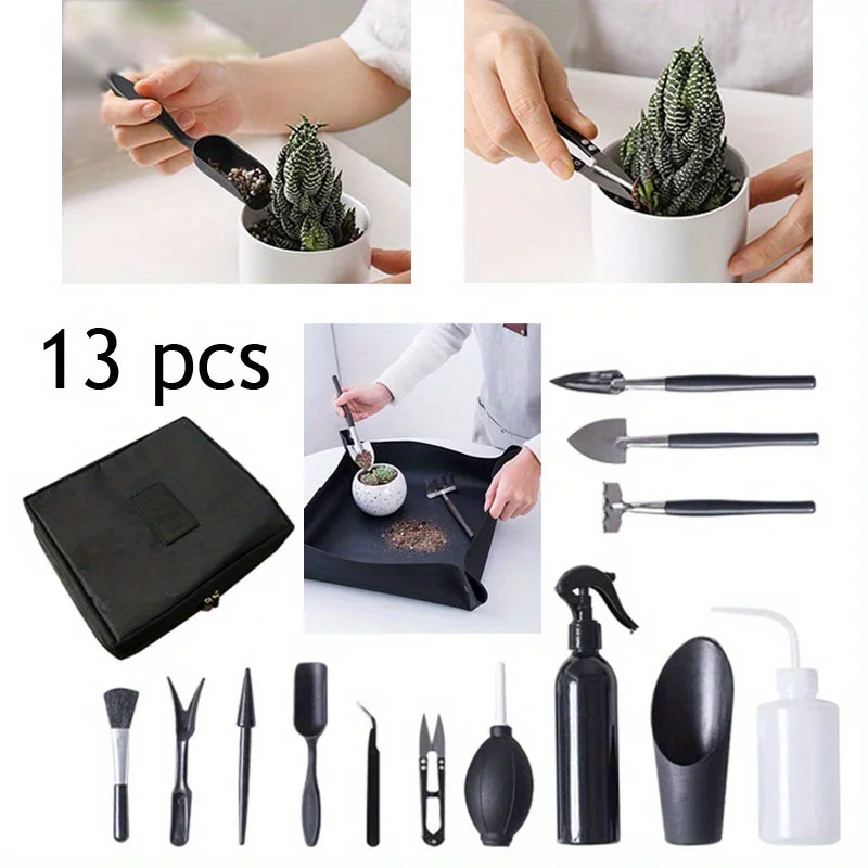 13pcs DIY With Ergonomic High-Quality Sturdy Gardening Tools Collections Essential Addition for Beginners Tool Set Comfort