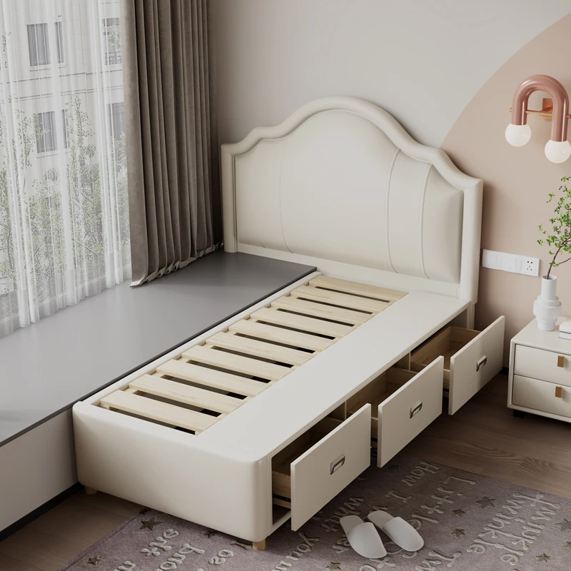Borsa morbida personalizzata per bambini, comodino, piccolo appartamento, davanzale della finestra salvaspazio, estensione integrata, mezzo letto collegato