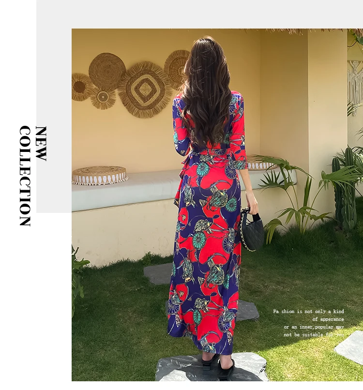 Zeroy elegante feminino rendas até vestido longo sexy decote em v envoltório maxi vestido casual férias praia vestido de festa vestidos para mujer пла coiе