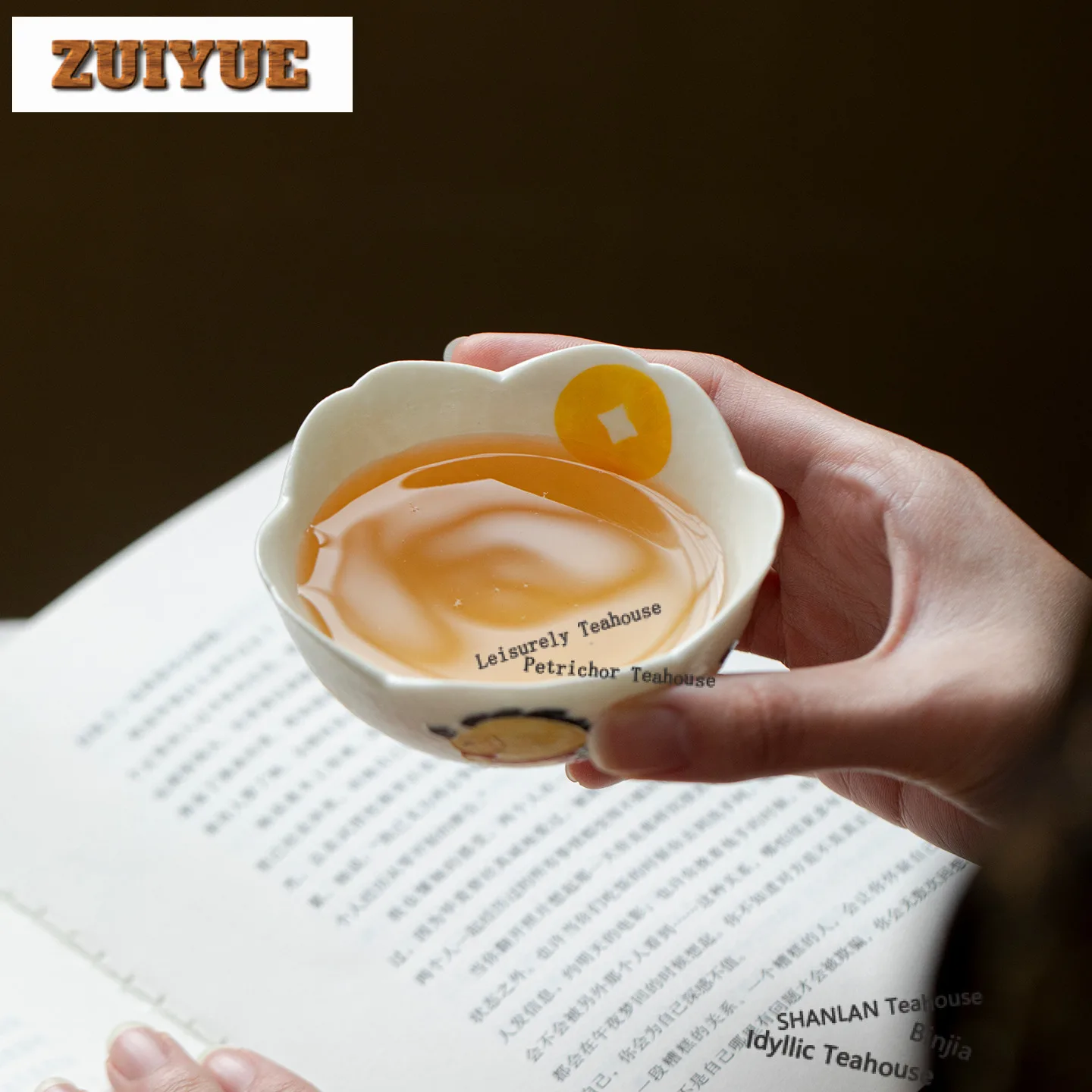 100ml Hand Painted Horse Get Wealth Teacup Handmade Tea Bowl Jug Tea-tasting Smelling Cup Chazhan Master Cups Household Teaware
