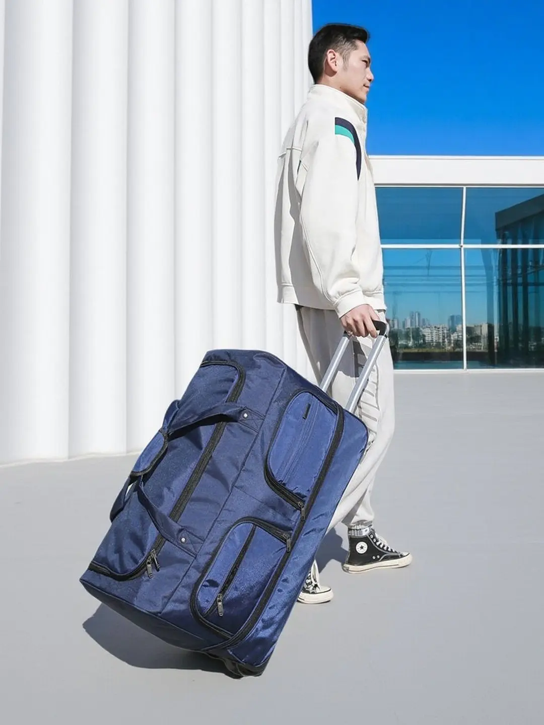 large-capacity-expandable-travel-bag-with-pull-rod-for-long-distance-suitable-for-college-students-multi-functional-luggage-bag