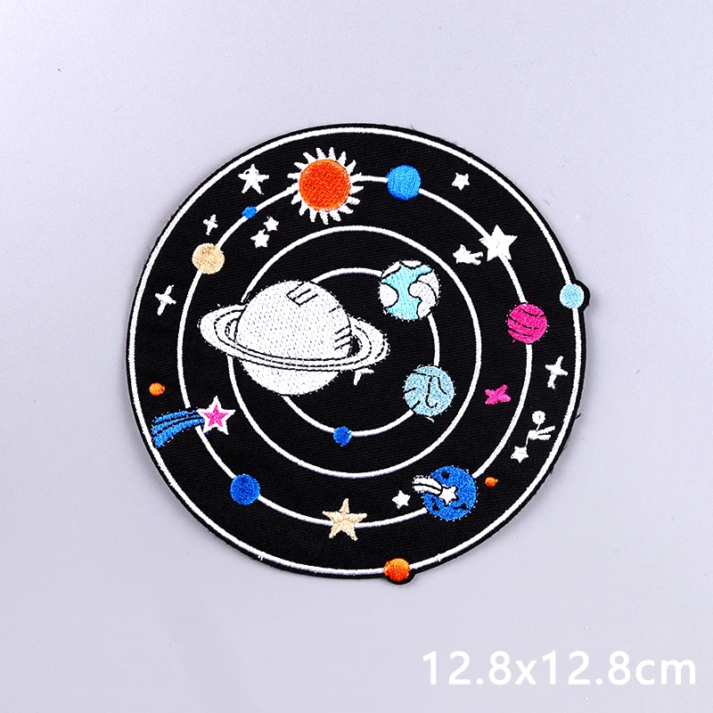 Parche bordado extraterrestre cielo estrellado - plancha o coser - imagen 3