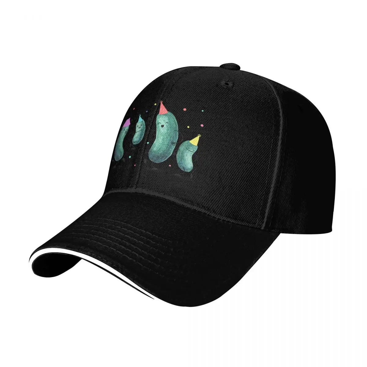 Pickle Party! Baseball Cap Six Panel Structured Crown Sun Protection UPF 50+ Breathable Mesh Back