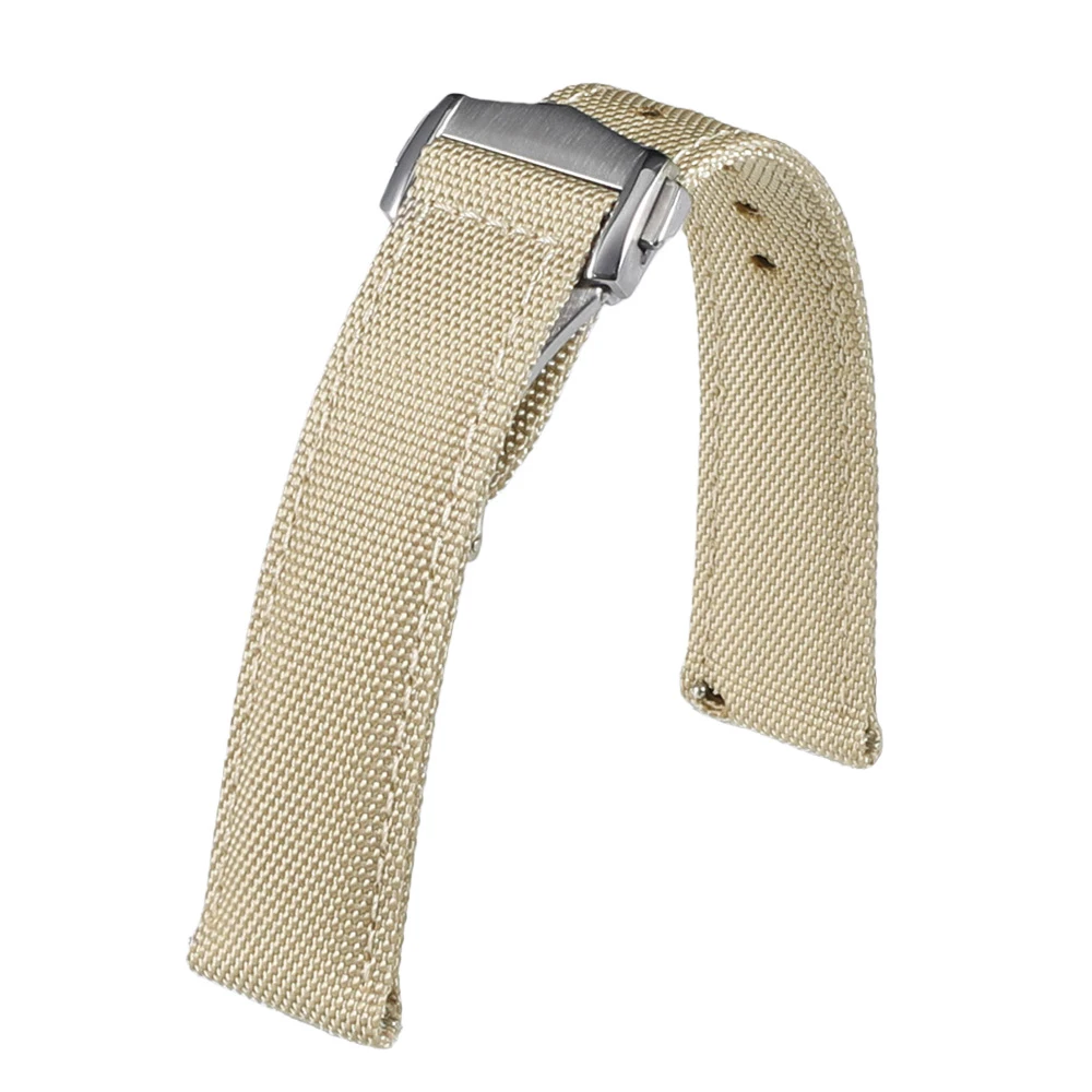 Neues Sailcloth-Uhrenarmband mit Schnellverschluss, Faltschließe, 20 mm, 22 mm, wasserdichtes Nylon-Uhrenarmband für Omega für Herren