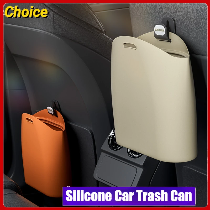 

Портативный автомобильный мусорный бак, подвесной мусорный бак для хранения автомобилей и сбора мусора, органайзеры для экономии места, складной мусорный бак