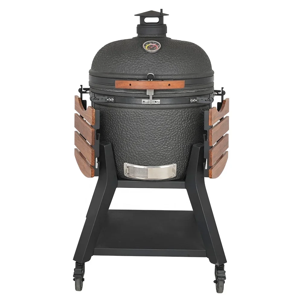 SEB KAMADO Dark Grey XL Large Professional Charcoal Grill Outdoor Bbq Kitchen Barbecue Kamado Bbq Grill