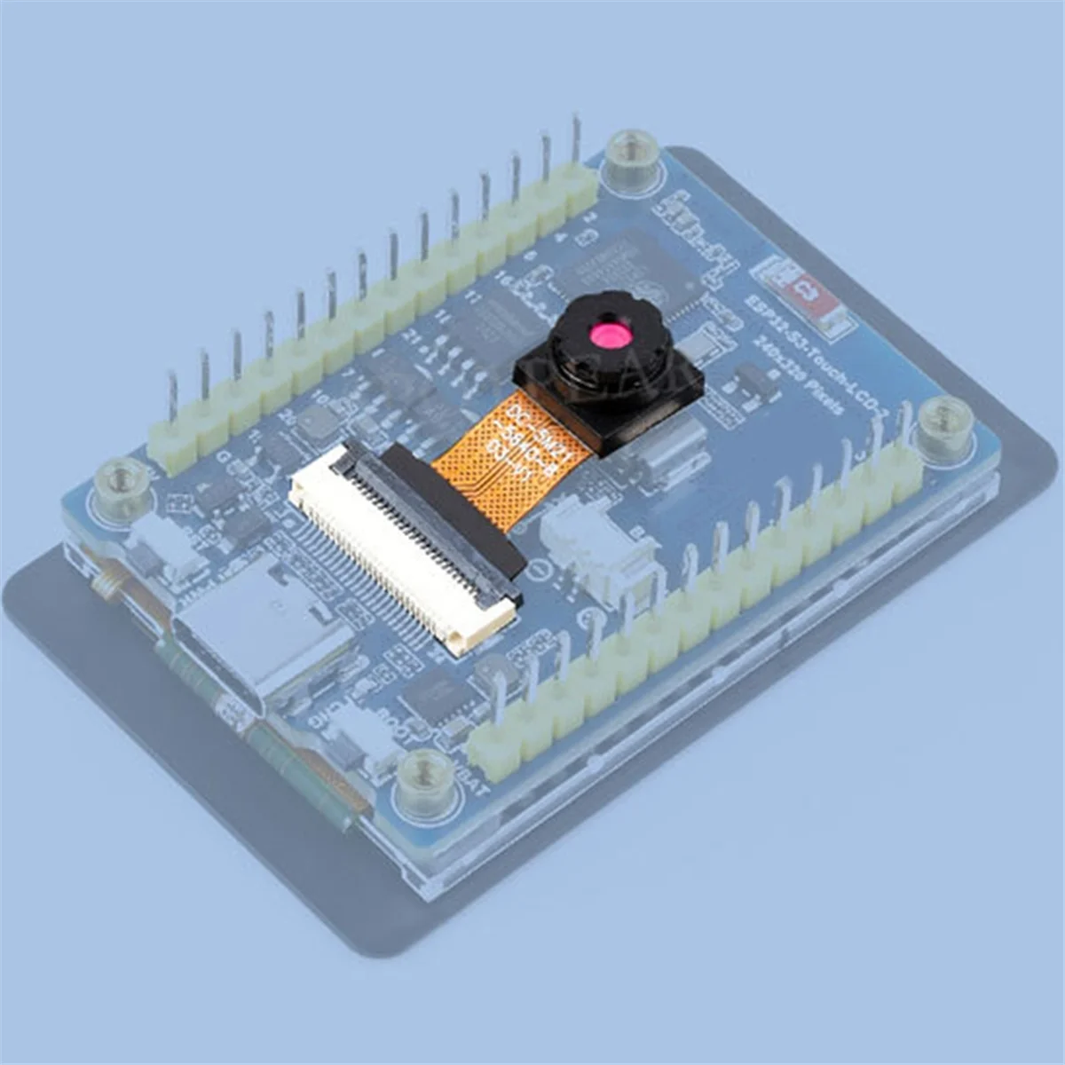 لوحة تطوير ESP32-S3 يومية مع شاشة عرض 2 بوصة كاميرا OV5640-5MP QMI8658 مستشعر لـ A