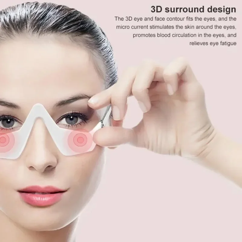 3D Eye Beauty Instrument Micro-Current Pulse Eye Relax Reduce Wrinkles Dark Circle Remove Massager Eyes Bag Smooth Fine Line