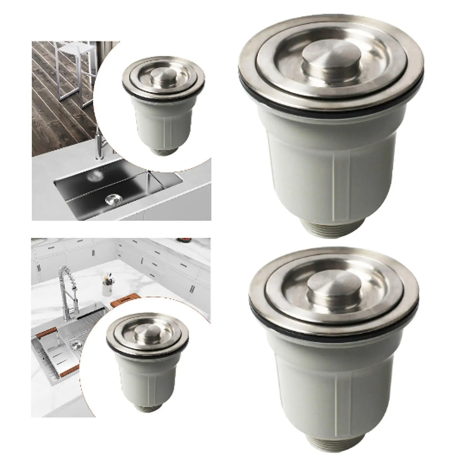 Kitchen Sink Stopper Strainer Filter Basket Sink Filter for Catching Food and Debris Heat Resistant Anti Clogging for Home