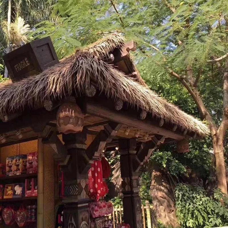 Fake Thatch Decor Simulation Natural Thatched Artifical Plant For Outdoor Roof Pavilion Home Garden Decoration Retardant Thatch
