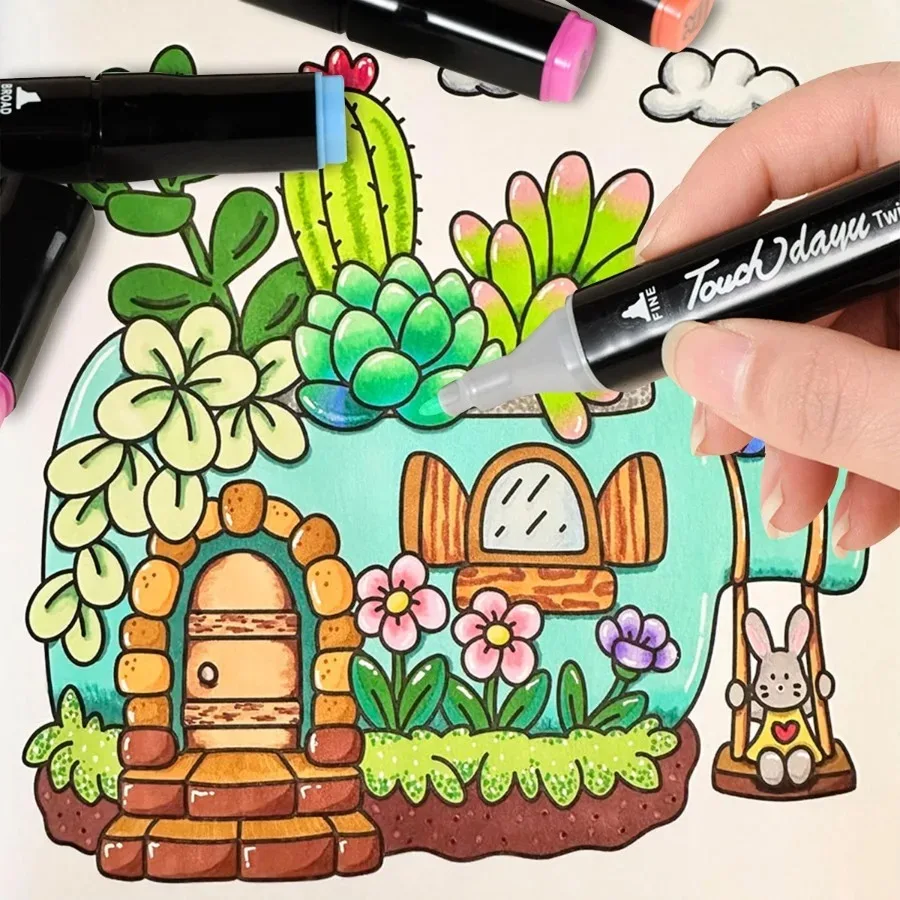 علامات مزدوجة اللون برأسين، طرف من الألياف عالي الكثافة لفن الهالوين، ألعاب فنية للأطفال هدية عيد الميلاد، اختيار شعبي