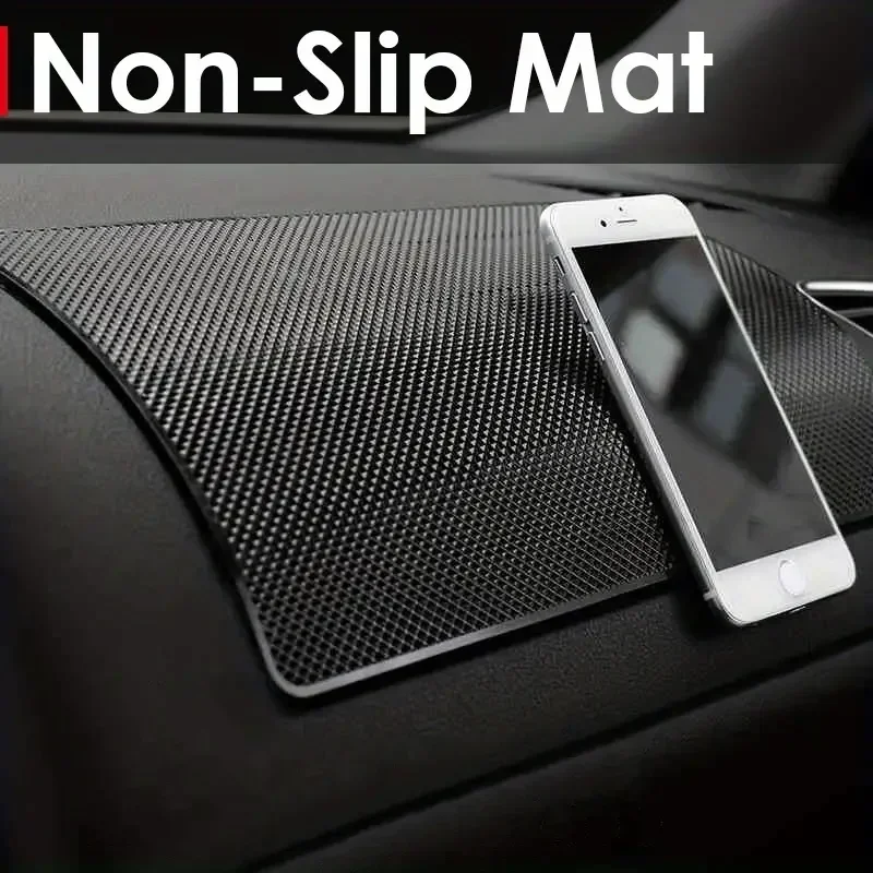 

Car Panel Anti Slip Mat, Sticky PVC Pads, Sunglasses Holder, Car Interior Style, Heat Resistant, Phone