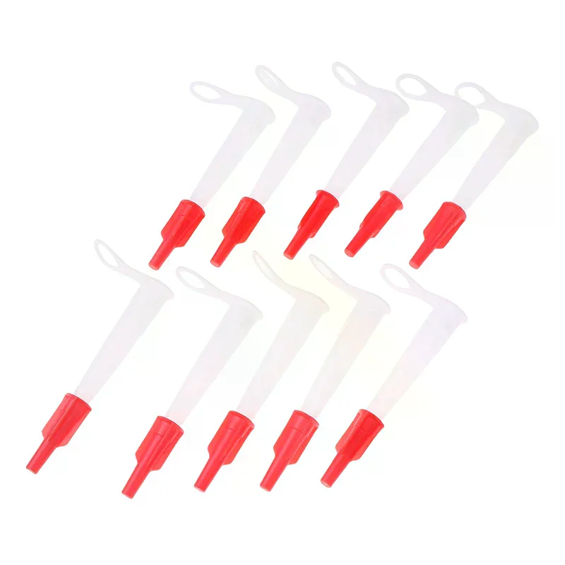 10Pcs Caulking Nozzle Pack Silicone Tube Nozzle Cap Re-Sealable Mastic Screw Cover