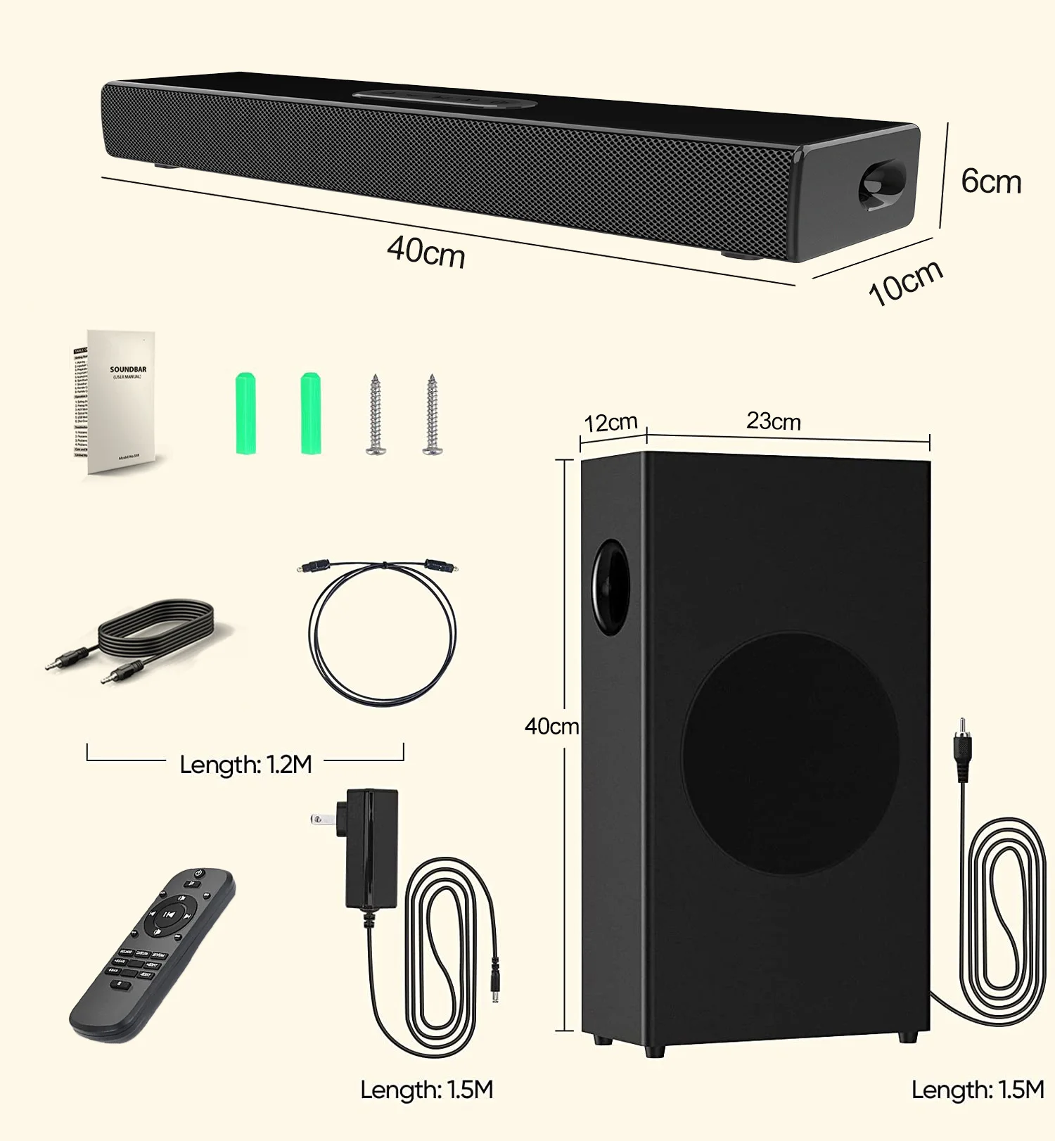 S22 Echo Wallซับวูฟเฟอร์ 80W High-power Blue Tooth Soundbarลําโพงเกมคอมพิวเตอร์เดสก์ท็อปโฮมเธียเตอร์Kเพลงเสียงไฟเบอร์U Disk