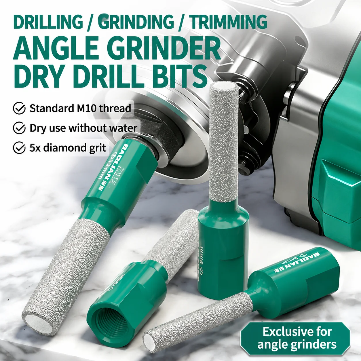 

Diamond for Sharpening Chainsaw Sharpener Drill Bit Wood Files Set Kit Corundum Grinding -coated Tool Accessories Rotary Stone