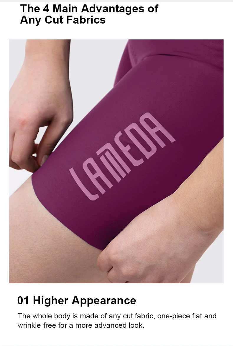 LAMEDA Pro Sommer-Radhose für Damen, Radsport-Trägerhose, 3D-Schwamm gepolstert, stoßdämpfend, Rennradhose, Radhose – Detail 6