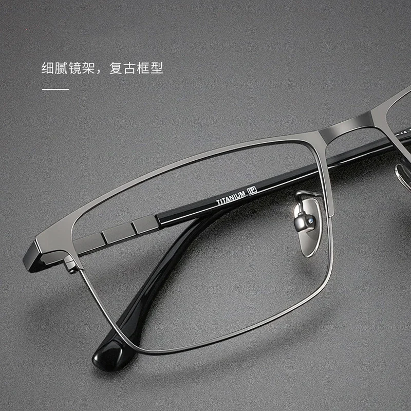 High Quality Brand Handmade Titanium Computer Glasses Frame Men Women Luxury Retro Rectangle Prescription Eyeglass Frame Eyewear