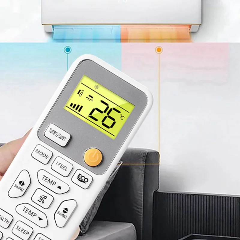 

ABVO-для Haier, сменный пульт дистанционного управления с подсветкой, код модели 0010406609E для систем отопления/охлаждения