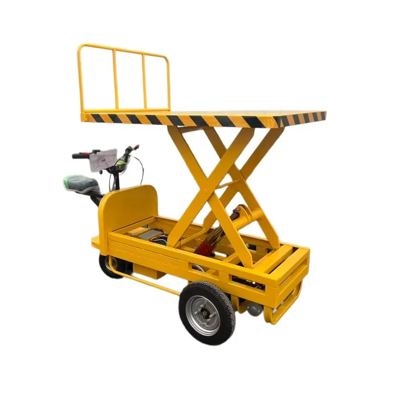 Electric Four-Wheel Flatbed Truck Trolley Carts Lifting Cart Factory New Used Sales Wholesale Deals